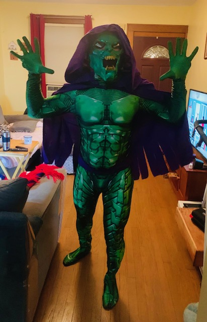 Green Goblin with hands up | Rent Party Characters