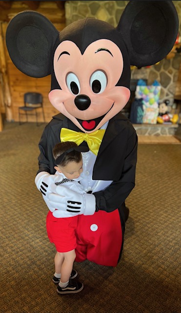 Mickey Mouse Giving A Kid A Hug | Rent Party Characters