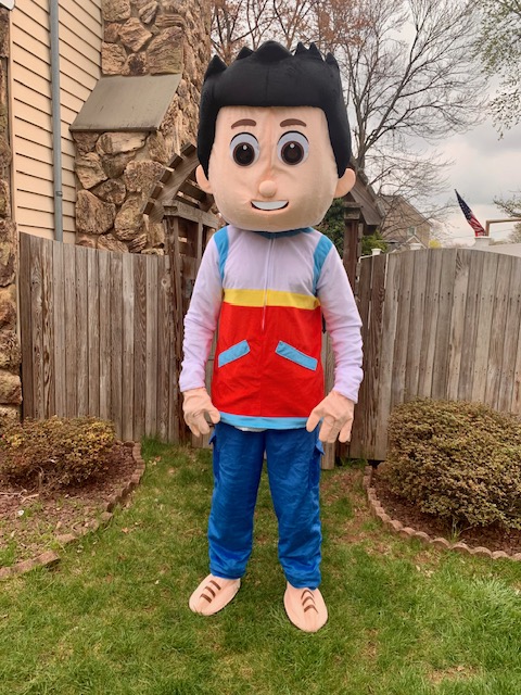 Ryder from Paw Patrol in the yard | Rent Party Characters