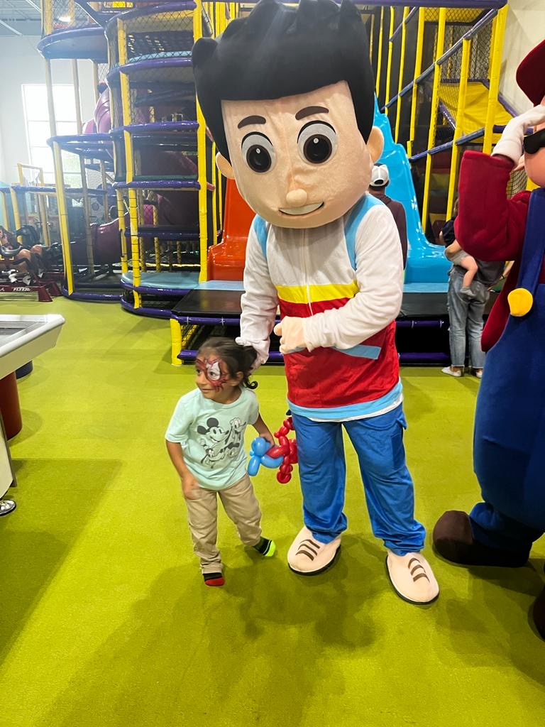 Ryder from Paw Patrol with little girl at a party | Rent Party Characters