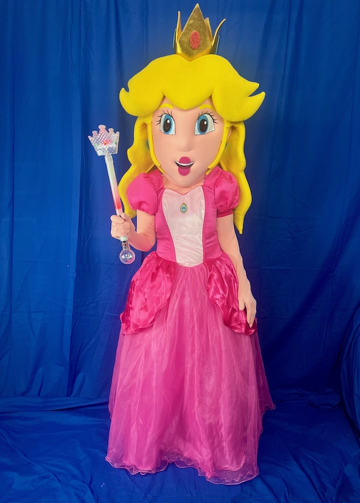 Princess Peach Mascot posing | Rent Party Characters