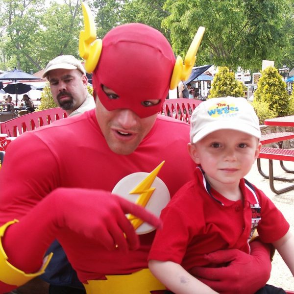 Flash to the rescue at kids birthday party Flash to the rescue at kids birthday party