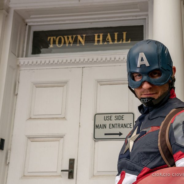 Captain America at Town Hall