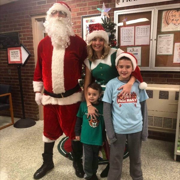 Santa visits Franklin school