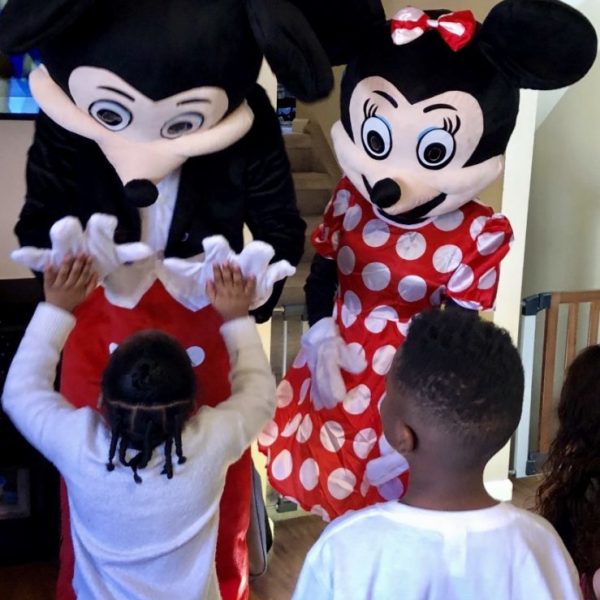 Mickey Mouse and Minnie Mouse at birthday Party Mickey Mouse and Minnie Mouse at birthday Party